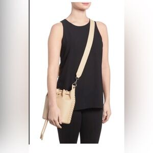 All Saints leather bucket bag! Tan Color